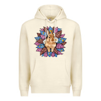 Sandshell easter leopard bunny sunflower Premium Hoodie - Artiststas