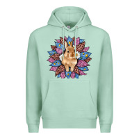 Seafoam easter leopard bunny sunflower Premium Hoodie - Artiststas