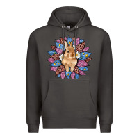 Smoke easter leopard bunny sunflower Premium Hoodie - Artiststas