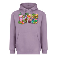 Lavender tropical coffee cups Heavyweight Hoodie - Zillion Design Studio