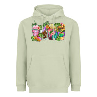 Matcha tropical coffee cups Heavyweight Hoodie - Zillion Design Studio