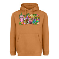 Tropical Coffee Cups Heavyweight Hoodie | Teevron