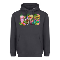 Smoke tropical coffee cups Heavyweight Hoodie - Zillion Design Studio