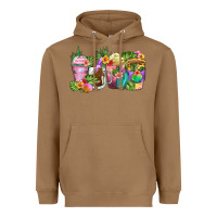Toasted Coconut tropical coffee cups Heavyweight Hoodie - Zillion Design Studio