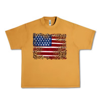 Peanut Butter american flag and leopard Urban Heavy Tee - Artiststas