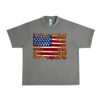 Tornado american flag and leopard Urban Heavy Tee - Artiststas