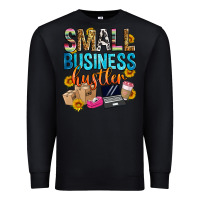 Black small business hustler Premium Sweatshirt - Zillion Design Studio