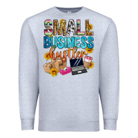 Heather Grey small business hustler Premium Sweatshirt - Zillion Design Studio