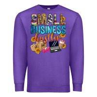 Purple small business hustler Premium Sweatshirt - Zillion Design Studio