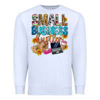 White small business hustler Premium Sweatshirt - Zillion Design Studio
