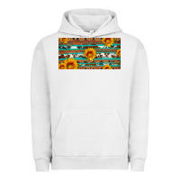 Pigment Lunar Rock aztec sunflower cowhide license plate Urban Hoodie - Artiststas