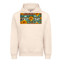 Sandshell aztec sunflower cowhide license plate Urban Hoodie - Artiststas