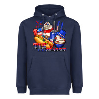 Navy tis the season billie wilder Heavyweight Hoodie - texasbilliewilder