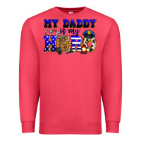 Cardinal my daddy is my hero police Premium Sweatshirt - Zillion Design Studio