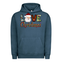 Pigment Midnight Navy love christmas Urban Hoodie - AdoDesignShop
