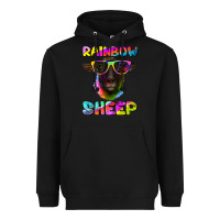 Black rainbow sheep suffolk sheep Heavyweight Hoodie - RanaPortraitStore