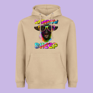 Rainbow Sheep Suffolk Sheep Heavyweight Hoodie Designed By Ranaportraitstore