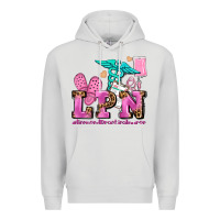 Dove Grey lpn licensed practical nurse Premium Hoodie - AdoDesignShop