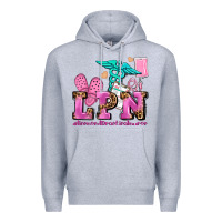 Heather Grey lpn licensed practical nurse Premium Hoodie - AdoDesignShop