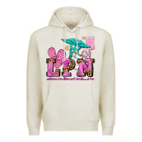 Oatmeal Heather lpn licensed practical nurse Premium Hoodie - AdoDesignShop