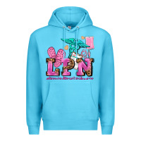 Ocean Blue lpn licensed practical nurse Premium Hoodie - AdoDesignShop