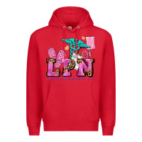 Red lpn licensed practical nurse Premium Hoodie - AdoDesignShop