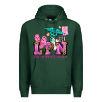 Sports Green lpn licensed practical nurse Premium Hoodie - AdoDesignShop