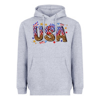 Heather Grey usa 4th of july bw Heavyweight Hoodie - texasbilliewilder
