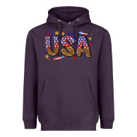Plum usa 4th of july bw Heavyweight Hoodie - texasbilliewilder