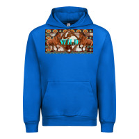 Cobalt aztec horses and wild with cowhide license plate template Urban Hoodie - Artiststas