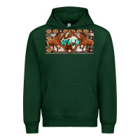 Forest Green aztec horses and wild with cowhide license plate template Urban Hoodie - Artiststas