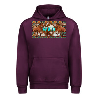 Mauve Wine aztec horses and wild with cowhide license plate template Urban Hoodie - Artiststas