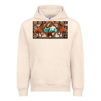 Sandshell aztec horses and wild with cowhide license plate template Urban Hoodie - Artiststas