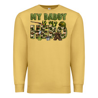 Antique Gold my daddy is my hero army Premium Sweatshirt - Zillion Design Studio