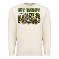 Sandshell my daddy is my hero army Premium Sweatshirt - Zillion Design Studio