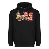 Black strawberry farm fresh coffee cups Heavyweight Hoodie - Zillion Design Studio