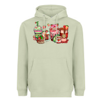 Matcha strawberry farm fresh coffee cups Heavyweight Hoodie - Zillion Design Studio
