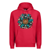 Cardinal cowhide leopard serape gemstone  sunflower Premium Hoodie - Artiststas