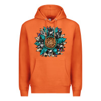 Carrot cowhide leopard serape gemstone  sunflower Premium Hoodie - Artiststas