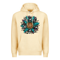 Pina Colada cowhide leopard serape gemstone  sunflower Premium Hoodie - Artiststas