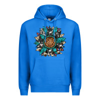 True Royal cowhide leopard serape gemstone  sunflower Premium Hoodie - Artiststas