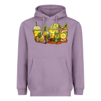 Lavender pineapple farm fresh coffee cups Heavyweight Hoodie - Zillion Design Studio