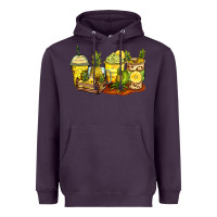 Plum pineapple farm fresh coffee cups Heavyweight Hoodie - Zillion Design Studio