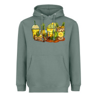 Sage pineapple farm fresh coffee cups Heavyweight Hoodie - Zillion Design Studio