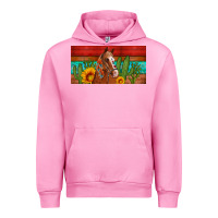 Fuchsia Pink aztec horse cactus and sunflowers license plate template Urban Hoodie - Artiststas