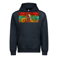 Navy aztec horse cactus and sunflowers license plate template Urban Hoodie - Artiststas