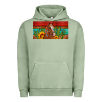 Pigment Oil Green aztec horse cactus and sunflowers license plate template Urban Hoodie - Artiststas