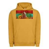 Pigment Peanut Butter aztec horse cactus and sunflowers license plate template Urban Hoodie - Artiststas