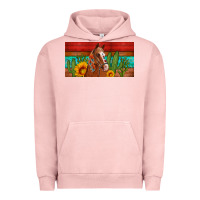Pigment Salmon aztec horse cactus and sunflowers license plate template Urban Hoodie - Artiststas
