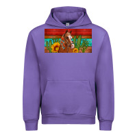 Tulip aztec horse cactus and sunflowers license plate template Urban Hoodie - Artiststas